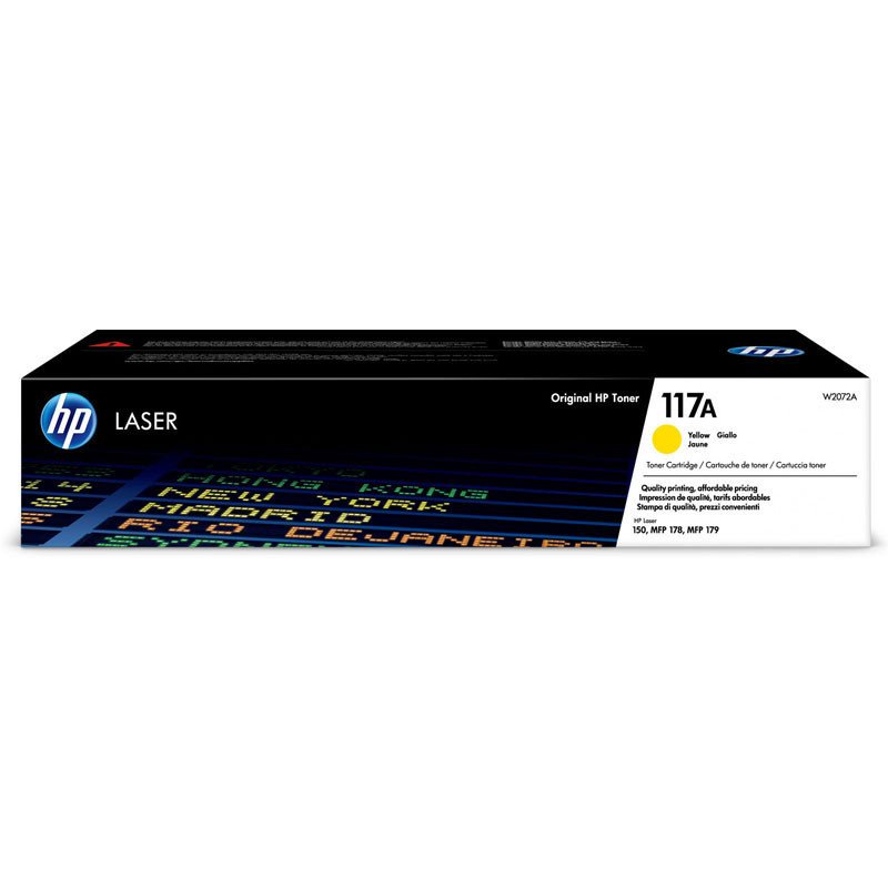 Toner LaserJet d'origine HP 117A - Jaune (W2072A) - HP