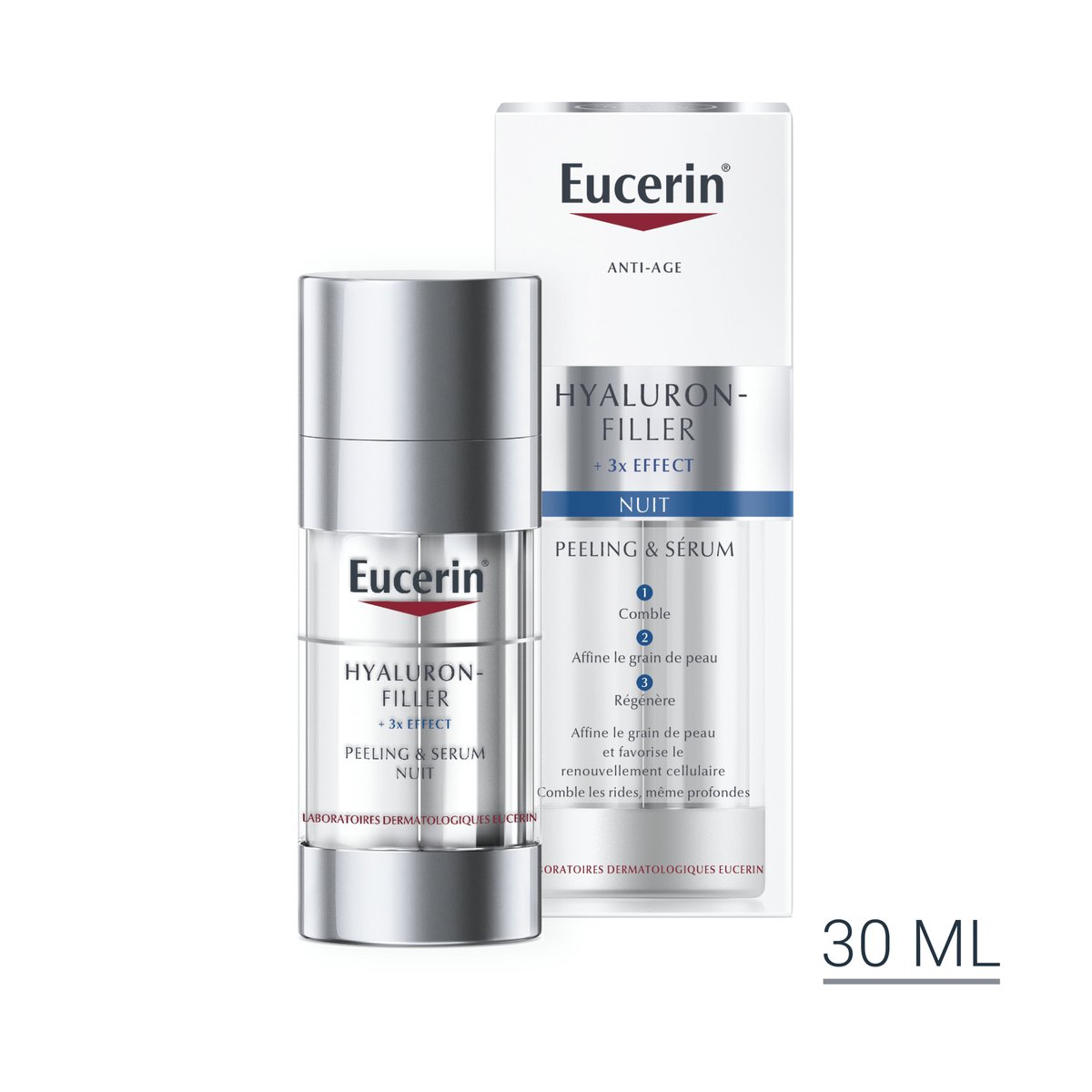 EUCERIN Hyaluron Filler + 3x Effect Peeling et Sérum Nuit - Eucerin