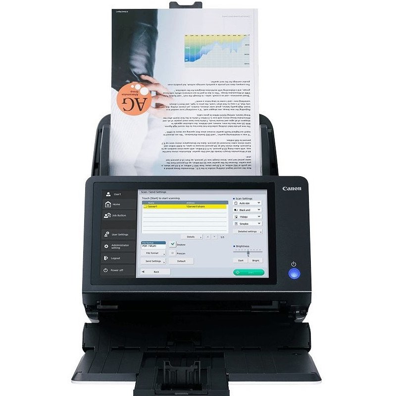 Scanner Canon Scanfront 400 – Blanc &amp; Noir – 1255C003AF - Canon