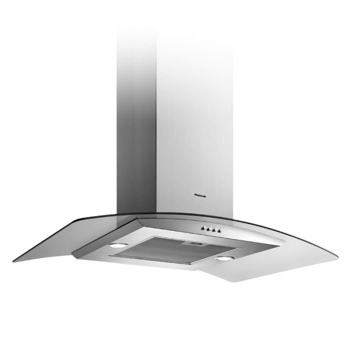 Hotte Centrale FOCUS F915X 90 cm – Inox & Vitre - Focus