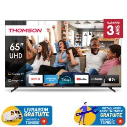 TV Thomson 65" 4K UHD Google TV avec Récepteur Intégré - Google