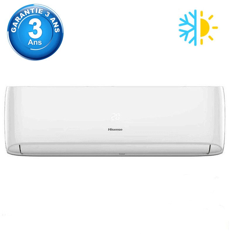 Climatiseur Hisense 12000 BTU Chaud Froid - Blanc - Hisense