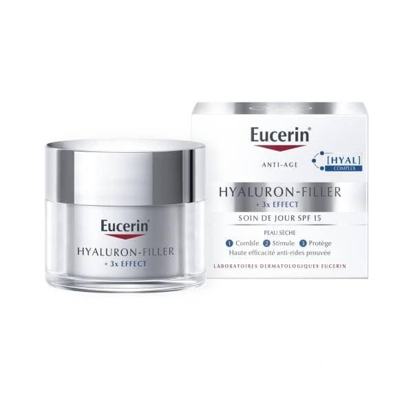 Eucerin Hyaluron-Filler *3 effect Soin de Jour Peau Sèche SPF15 50ml - Eucerin