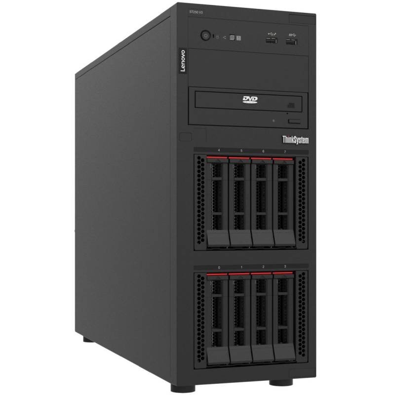 Serveur Lenovo ThinkSystem ST250 V3 XEON E-2436 32Go 3×1,2To HDD – Noir – 7DCEA02WEA - Lenovo