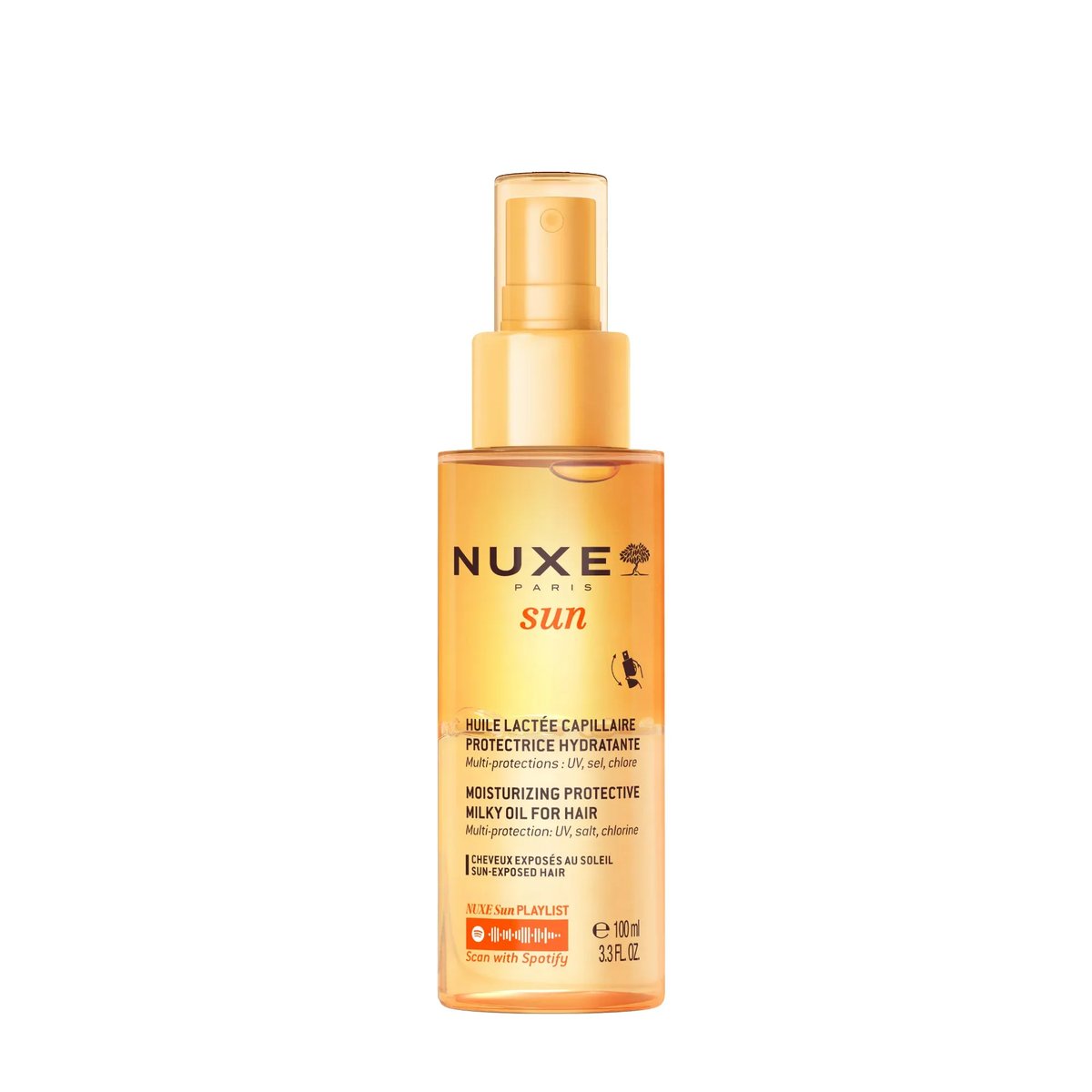 Nuxe Sun Huile Lactée Capillaire Protectrice 100ml - Nuxe