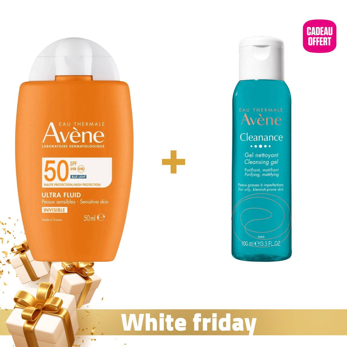 AVENE Ultra Fluid SPF50+ Peaux Sensibles Normales à Mixtes 50ml - Avène