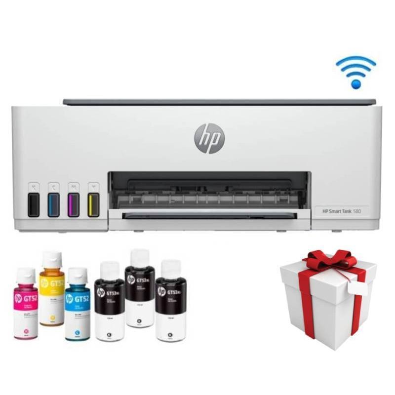 Imprimante HP Smart Tank 580 à Réservoir intégré 3en1 Couleur WIFI - HP