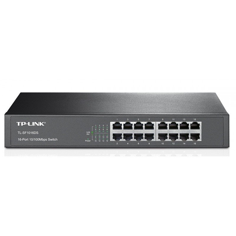 Switch TP-LINK TL-SF1016DS 16 ports 10/100 Mbps – Noir – TL-SF1016DS