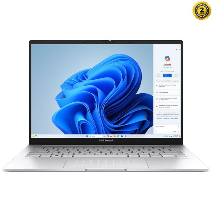 Pc Portable Asus Zenbook 14 Ultra 7 255h 32GB 1TB SSD Silver – UX3405CA-QL1040W - ASUS