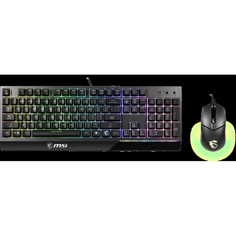 Ensemble Clavier &amp; Souris Gamer MSI Vigor GK30 – Noir – S11-04FR237-CLA - MSI