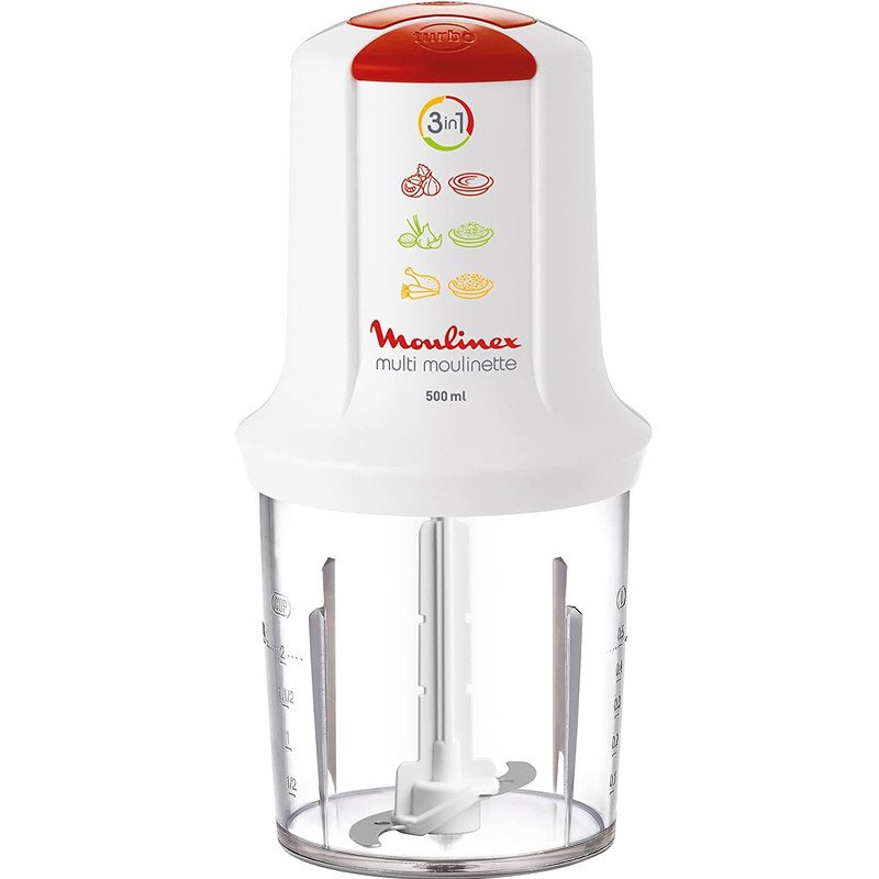 Mini Hachoir MOULINEX AT7151EG 500W – Blanc - Moulinex