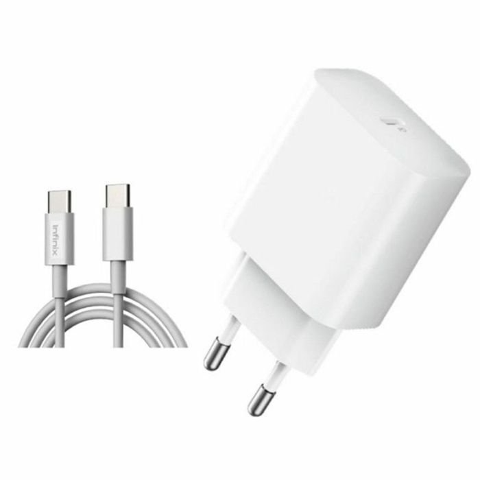 Chargeur INFINIX XC05 20W Type-C – Blanc - Infinix