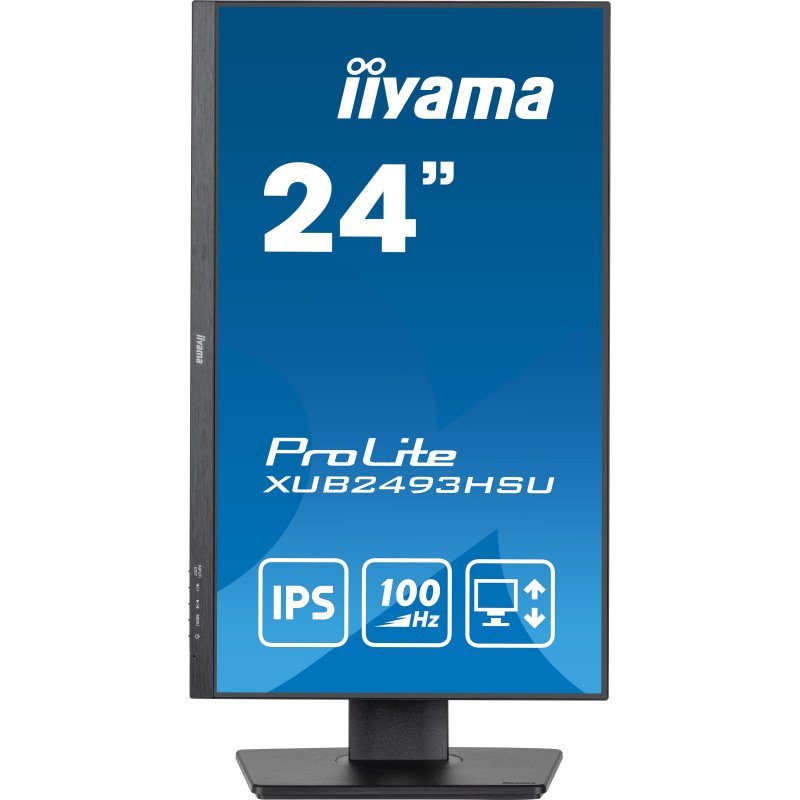 Ecran iiyama Prolite 24 » IPS FULL HD 100Hz – Noir Mate – XUB2493HSU-B6